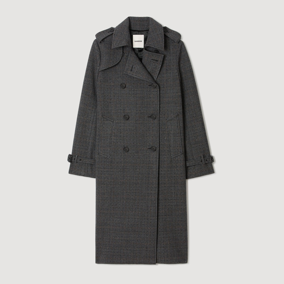 Rhinestone trench coat | Sandro
