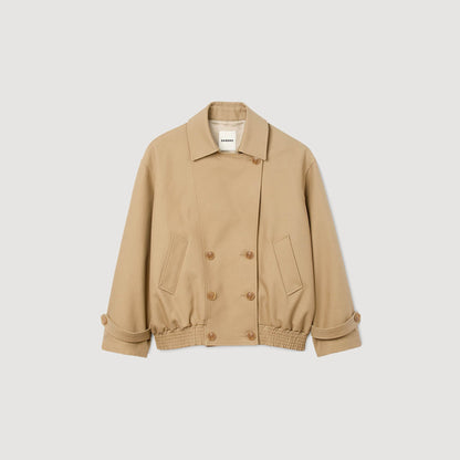 Short oversized trench coat | Sandro