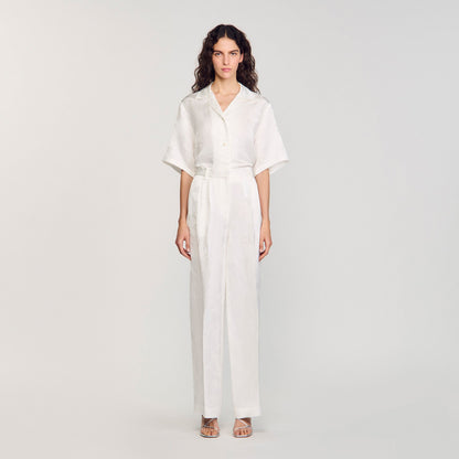 Jacquard flowers trousers | Sandro