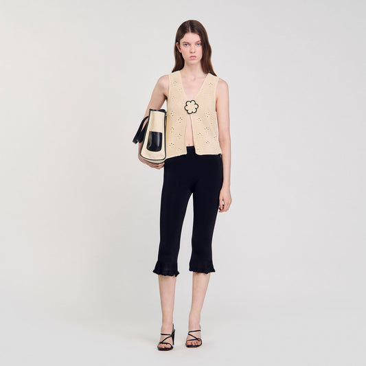 Ruffled capri pants | Sandro