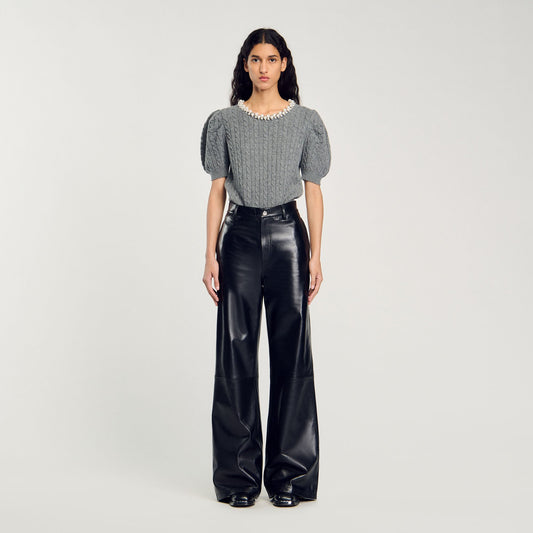 Cable knit sweater | Sandro