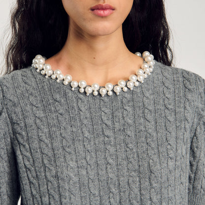 Cable knit sweater | Sandro