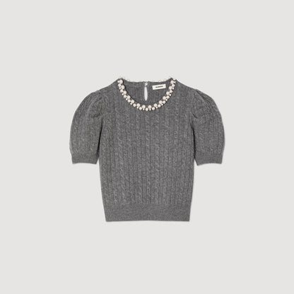 Cable knit sweater | Sandro