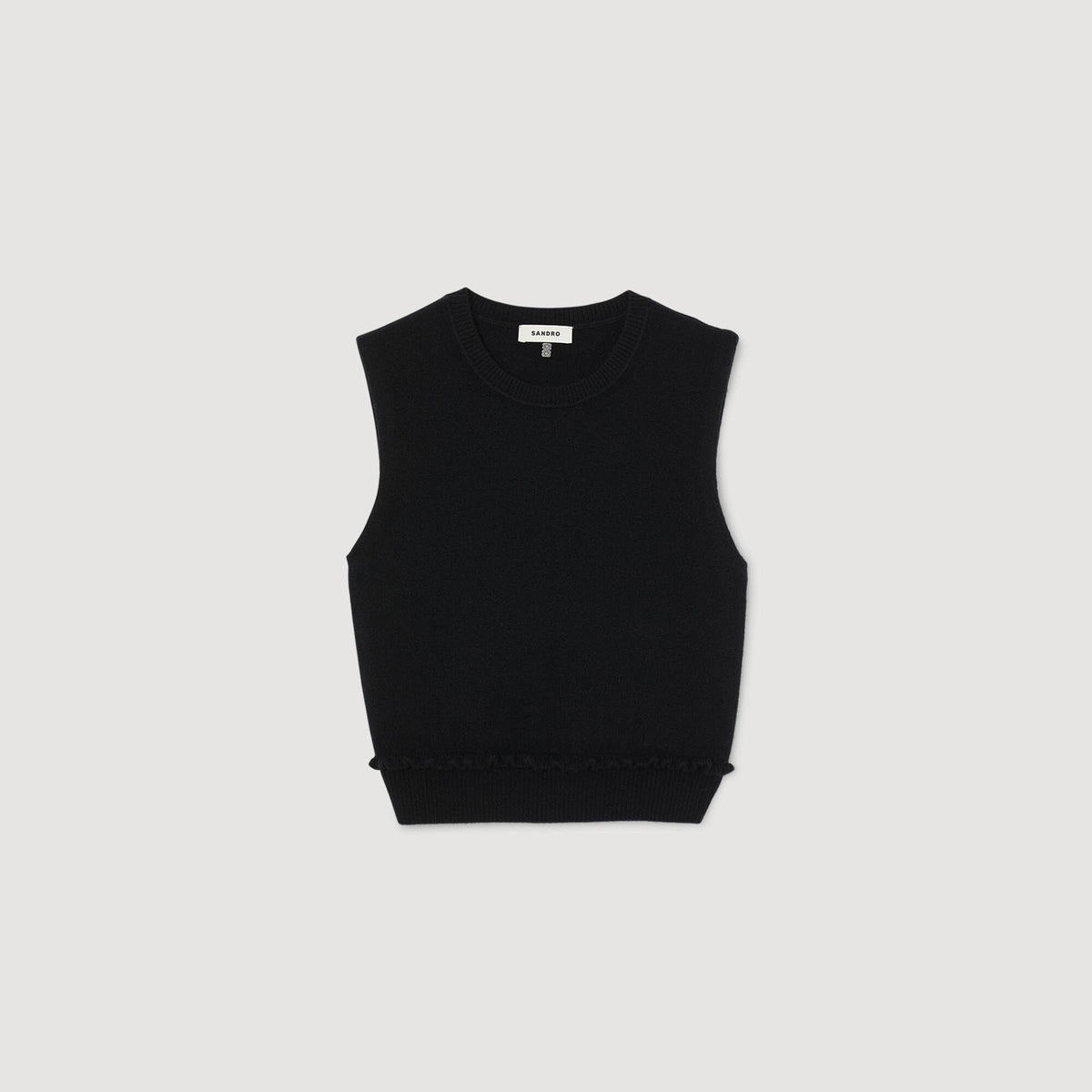 Ruffled cropped sweater | Sandro