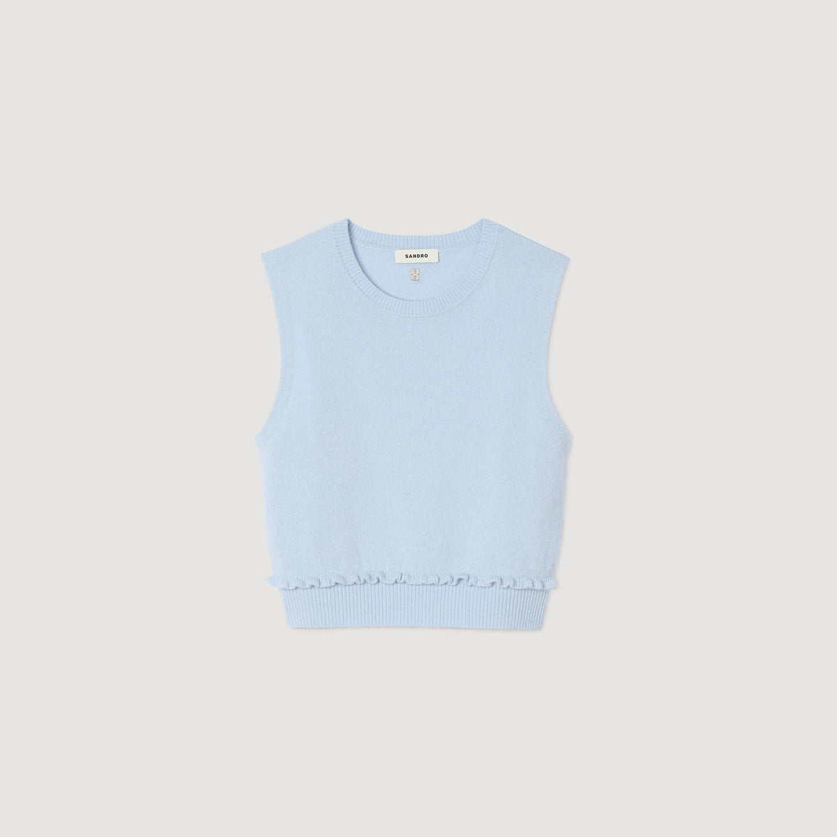 Ruffled cropped sweater | Sandro