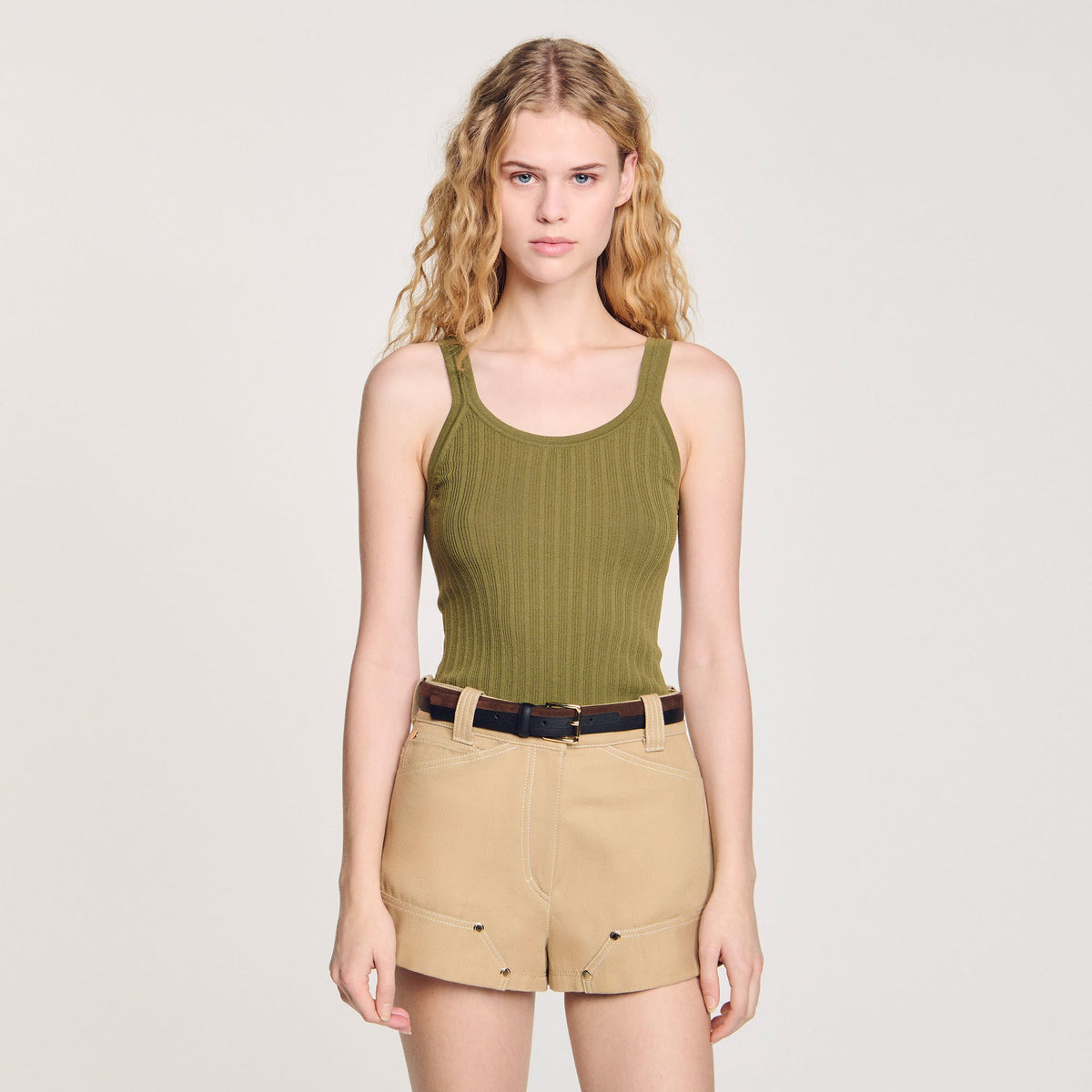 Ribbed vest top | Sandro