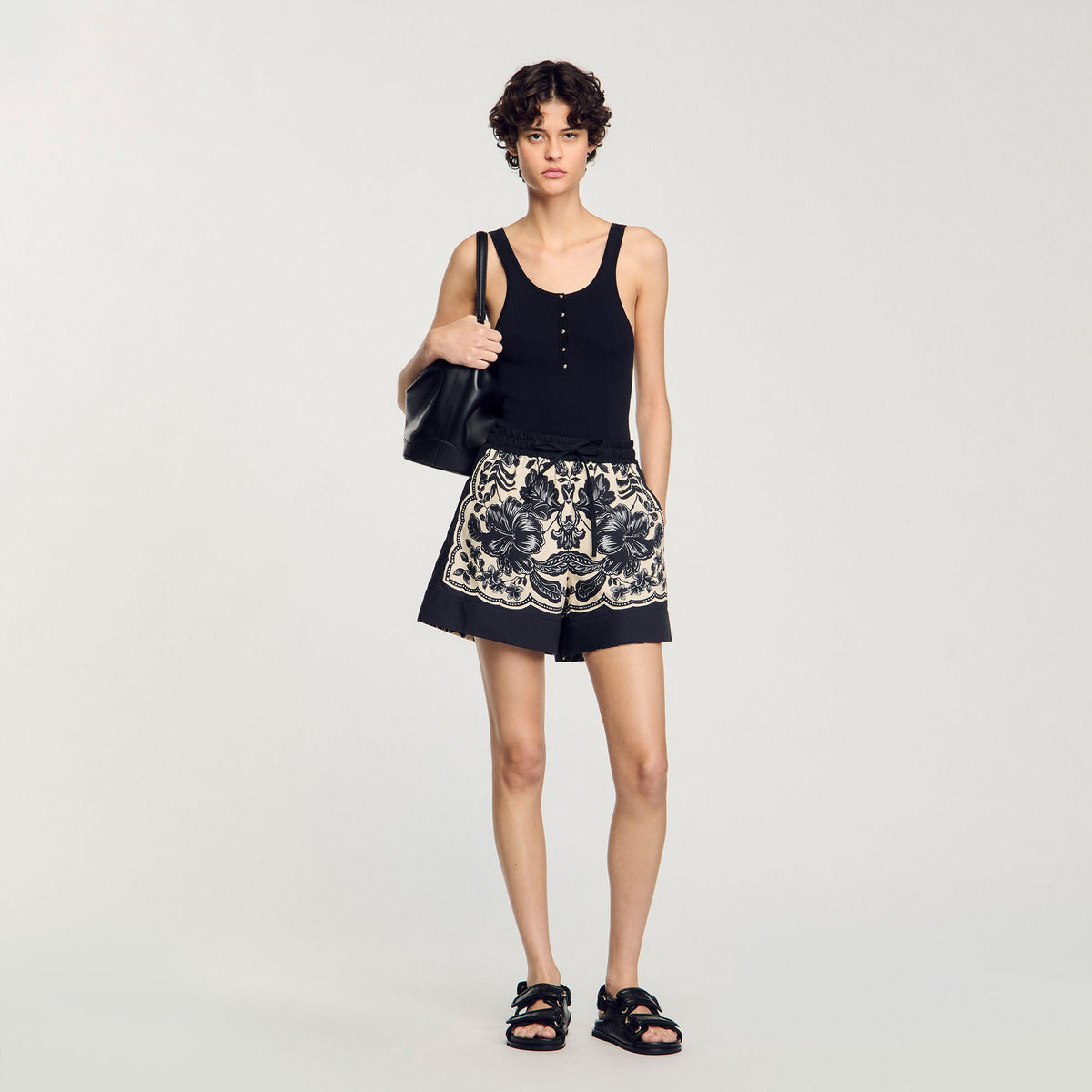 Rib knit vest top | Sandro