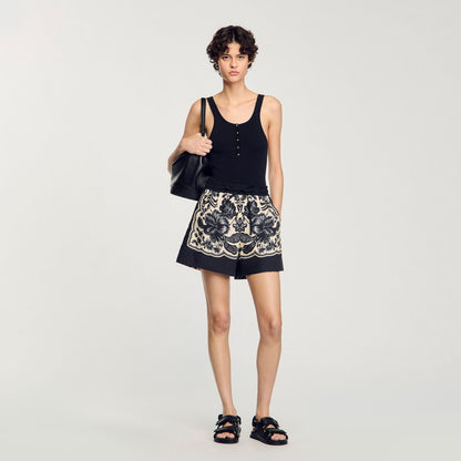 Rib knit vest top | Sandro