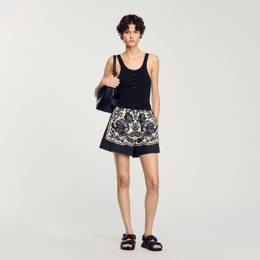 Rib knit vest top | Sandro