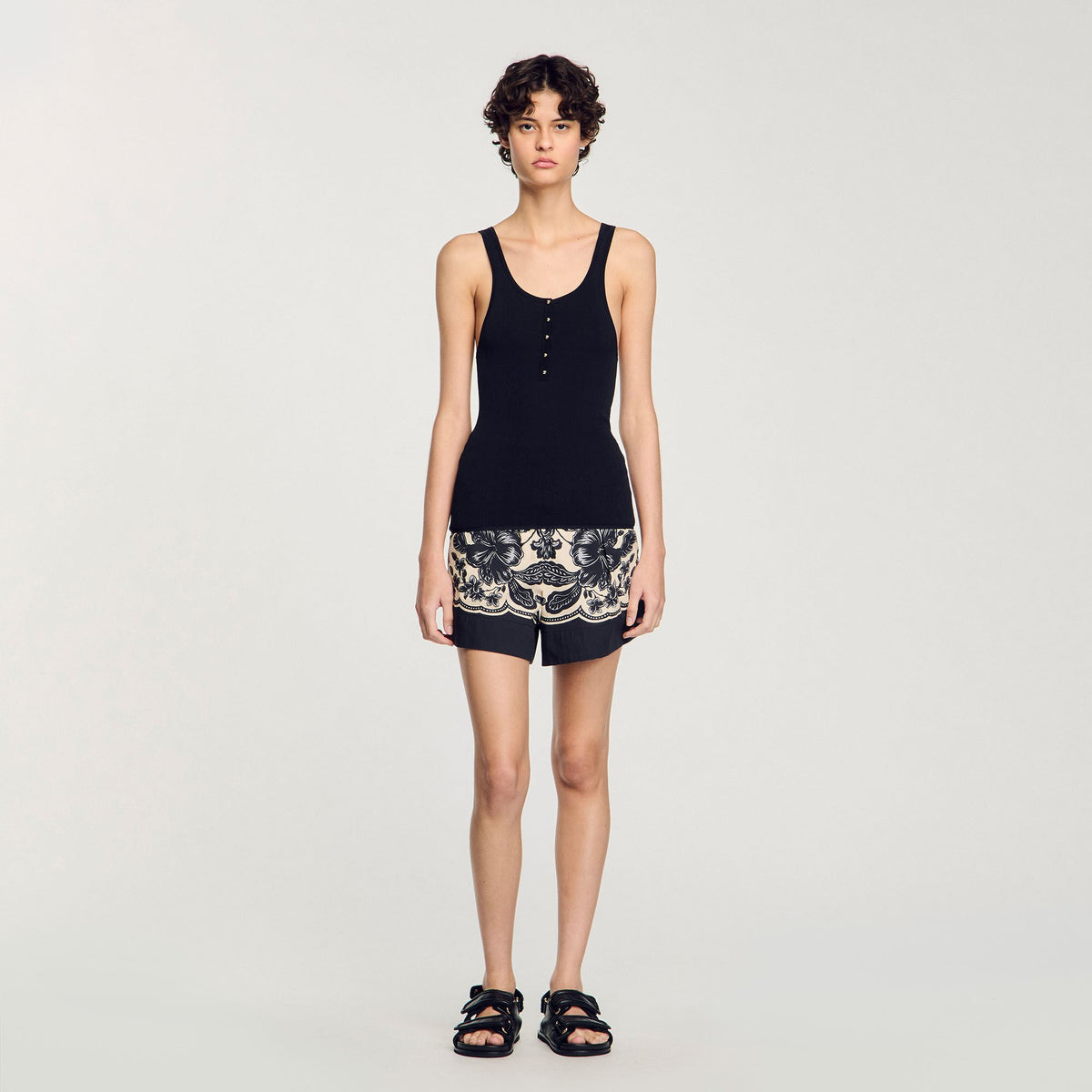 Rib knit vest top | Sandro