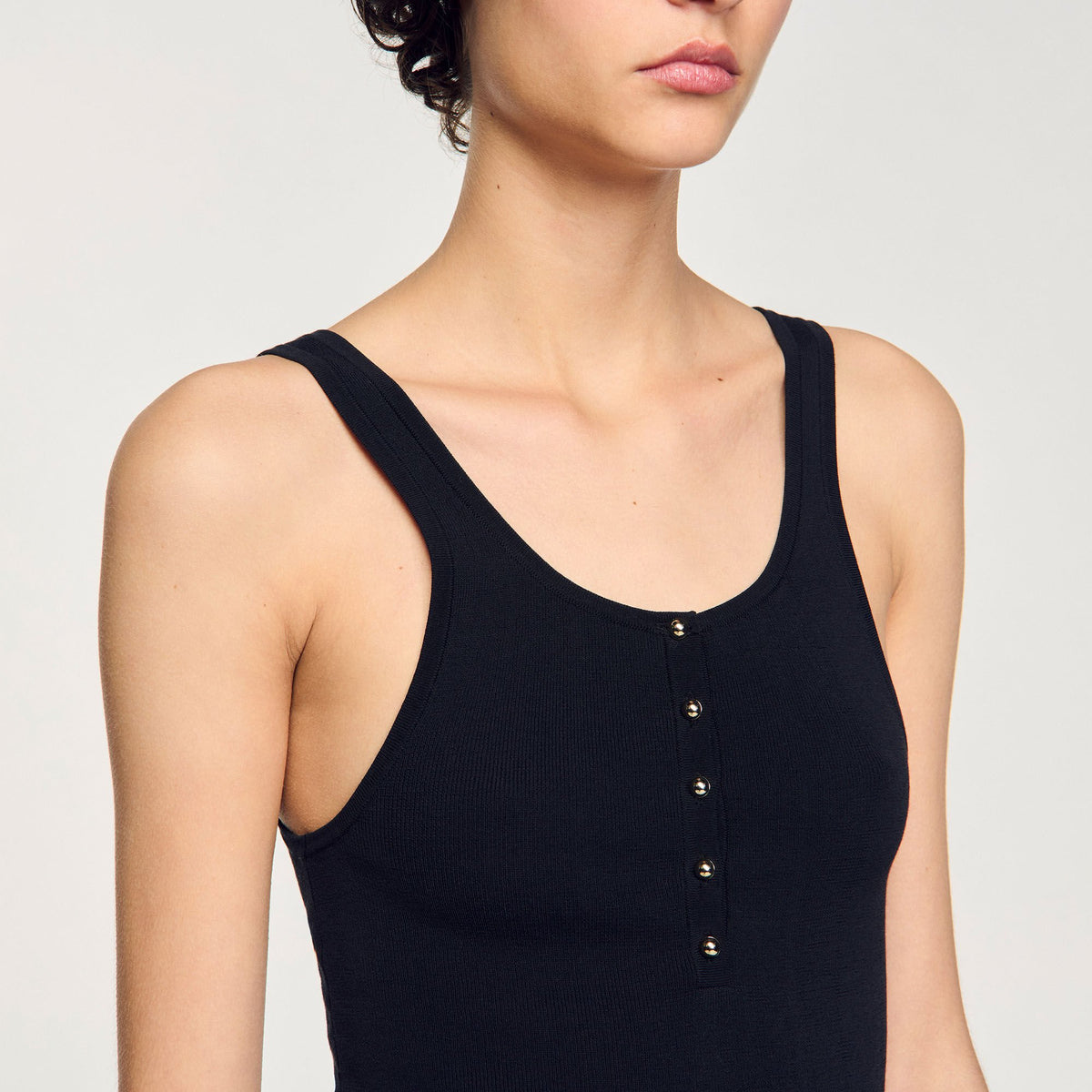 Rib knit vest top | Sandro