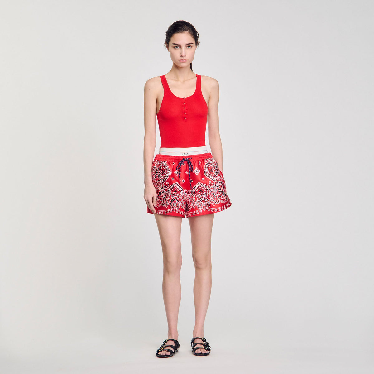 Rib knit vest top | Sandro