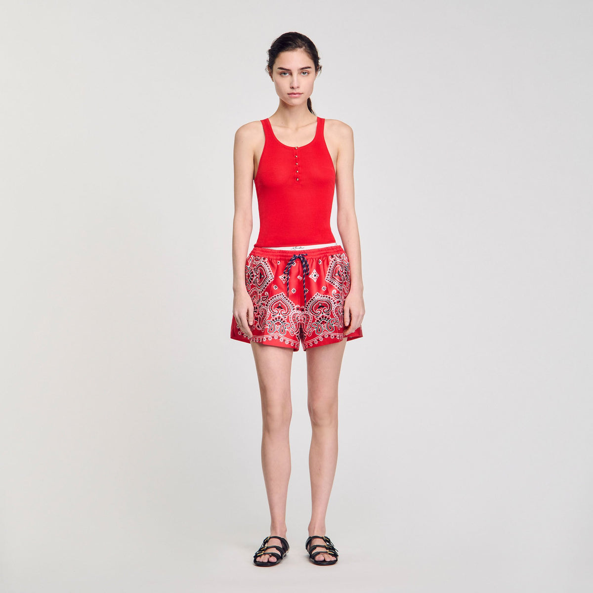 Rib knit vest top | Sandro