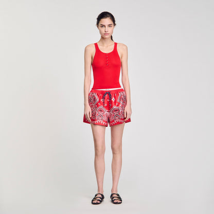 Rib knit vest top | Sandro
