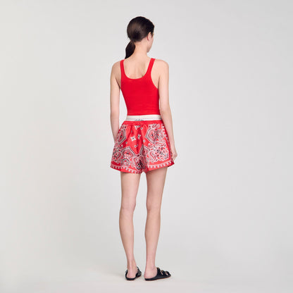 Rib knit vest top | Sandro