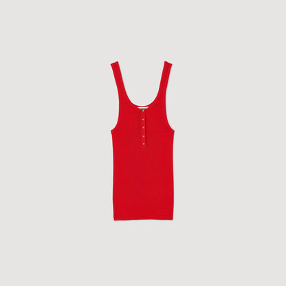 Rib knit vest top | Sandro