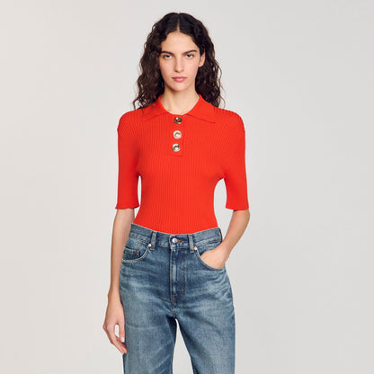 Polo-neck sweater | Sandro