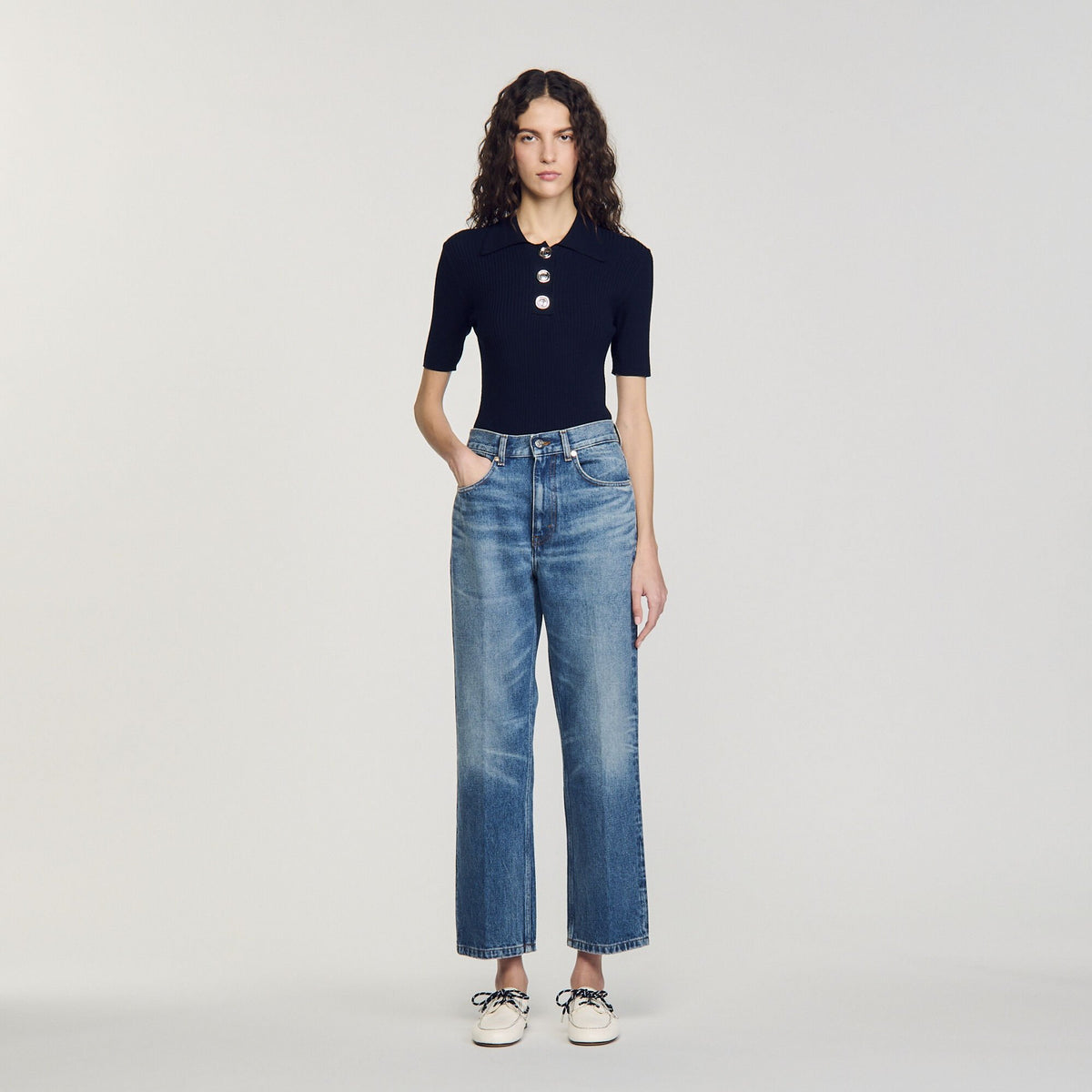 Polo-neck sweater | Sandro