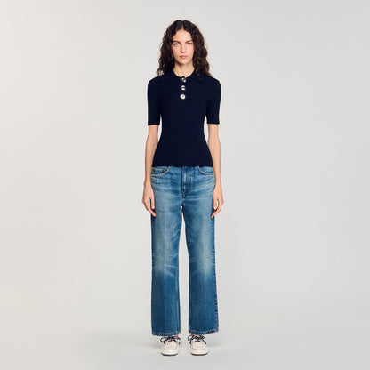 Polo-neck sweater | Sandro