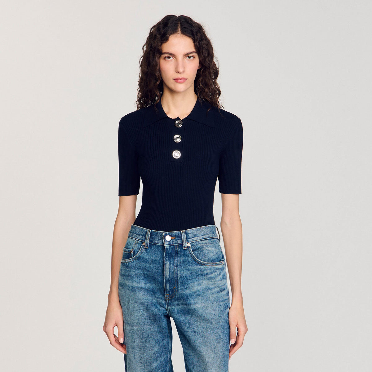 Polo-neck sweater | Sandro