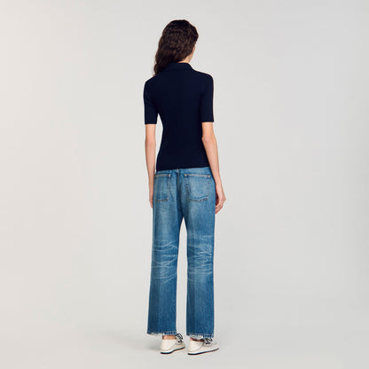 Polo-neck sweater | Sandro