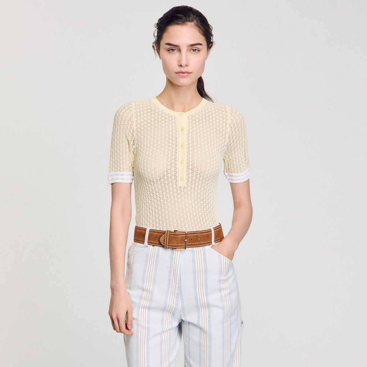 Short-sleeved sweater | Sandro