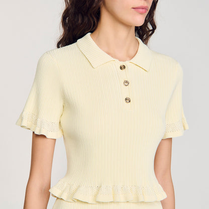 Flounced sweater | Sandro