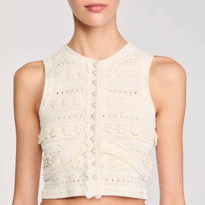 Crochet detail sweater | Sandro