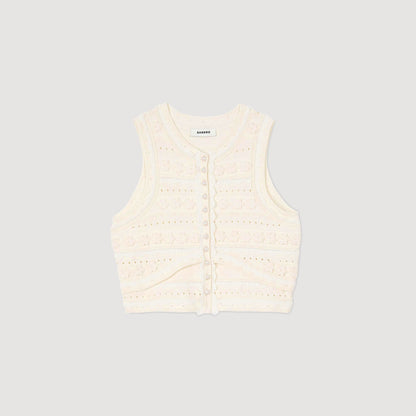 Crochet detail sweater | Sandro
