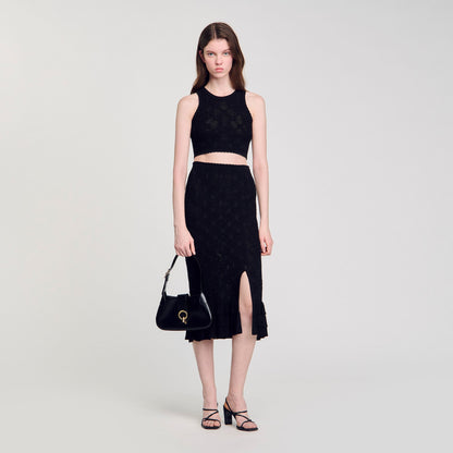 Decorative knit top | Sandro