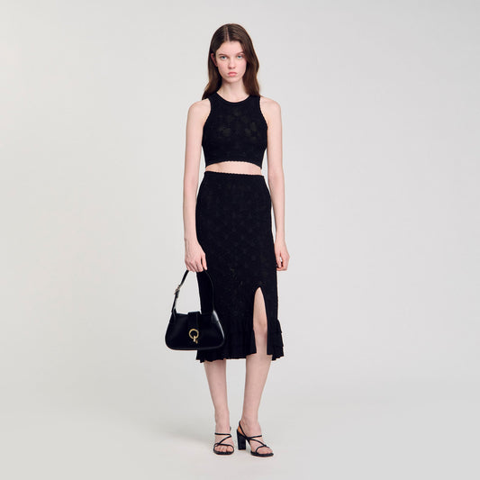 Decorative knit top | Sandro