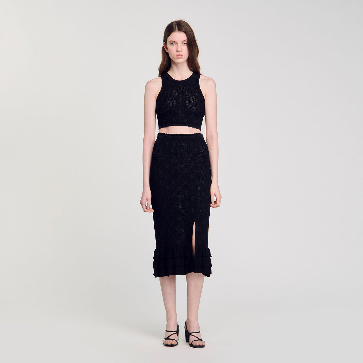 Decorative knit top | Sandro