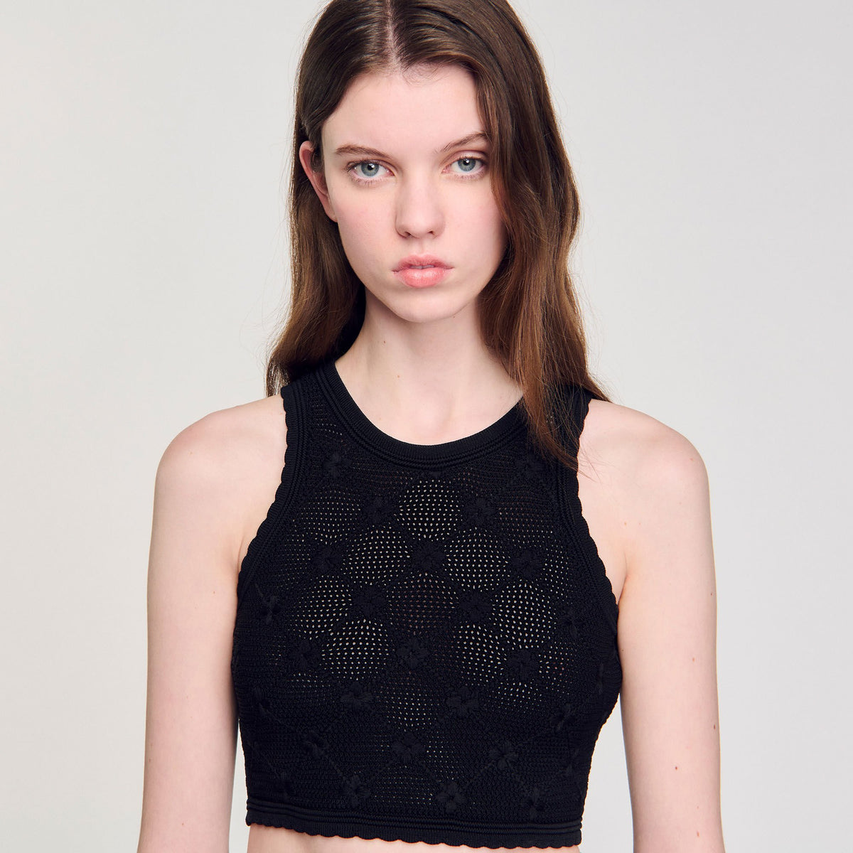 Decorative knit top | Sandro