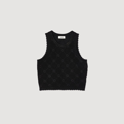 Decorative knit top | Sandro