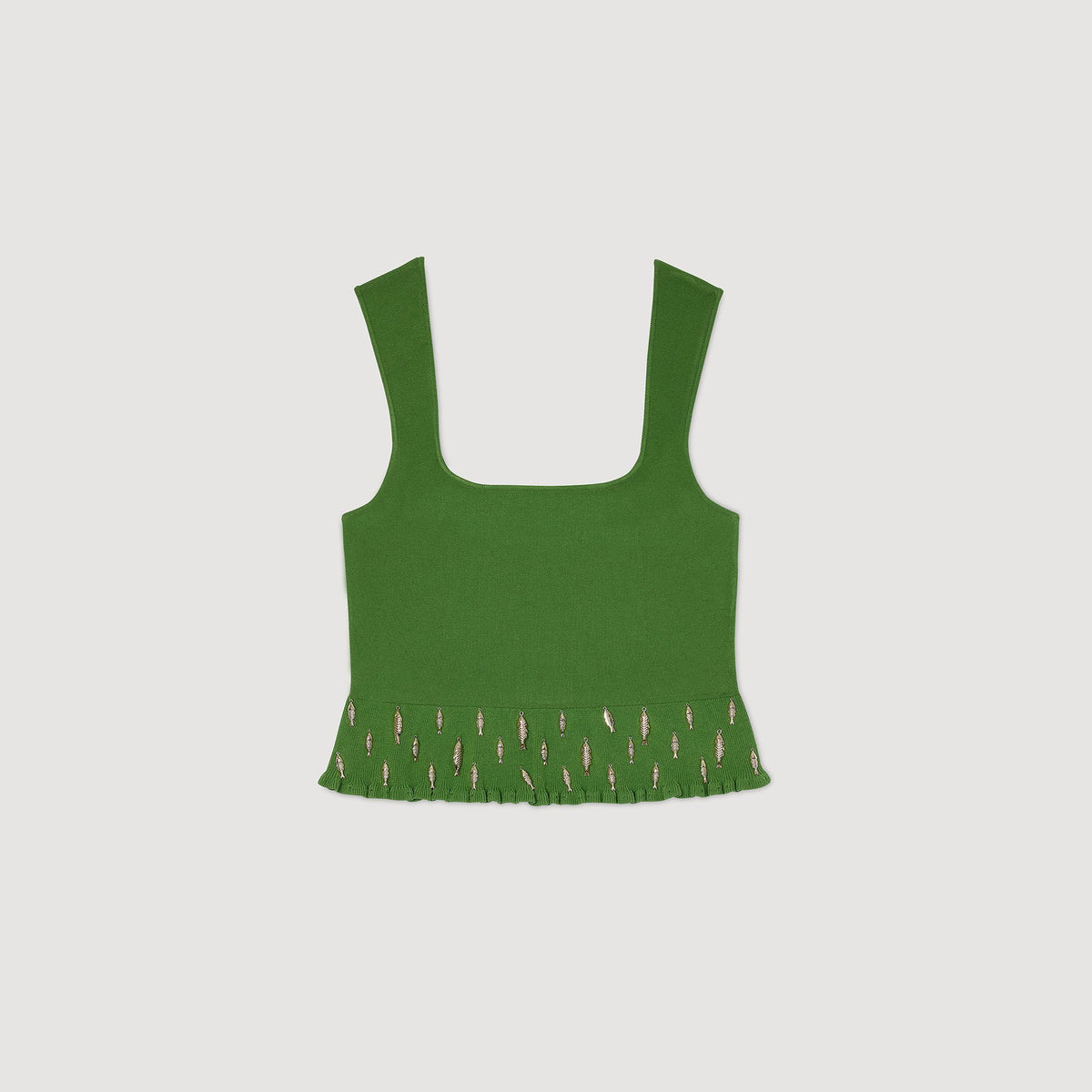 Knit top with charms | Sandro