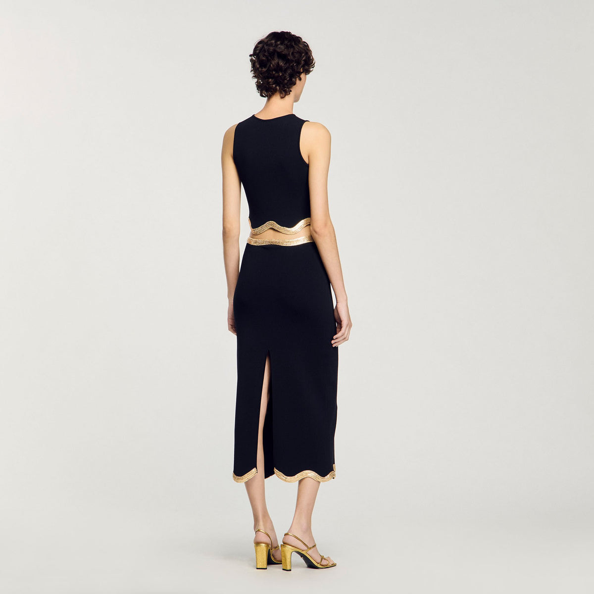 Cropped top with chain detail | Sandro