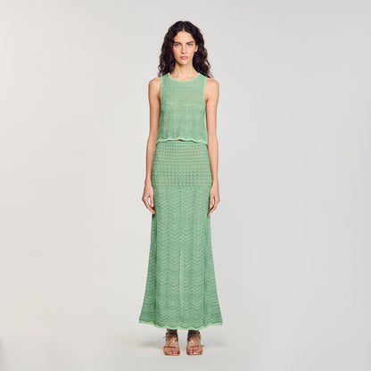 Decorative knit top | Sandro