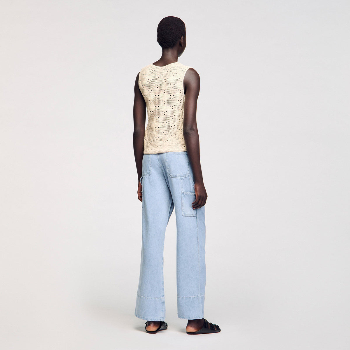 Crochet vest | Sandro