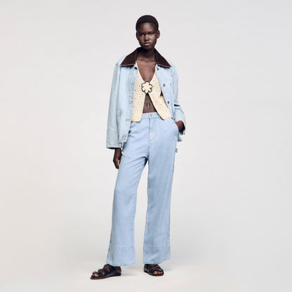 Crochet vest | Sandro