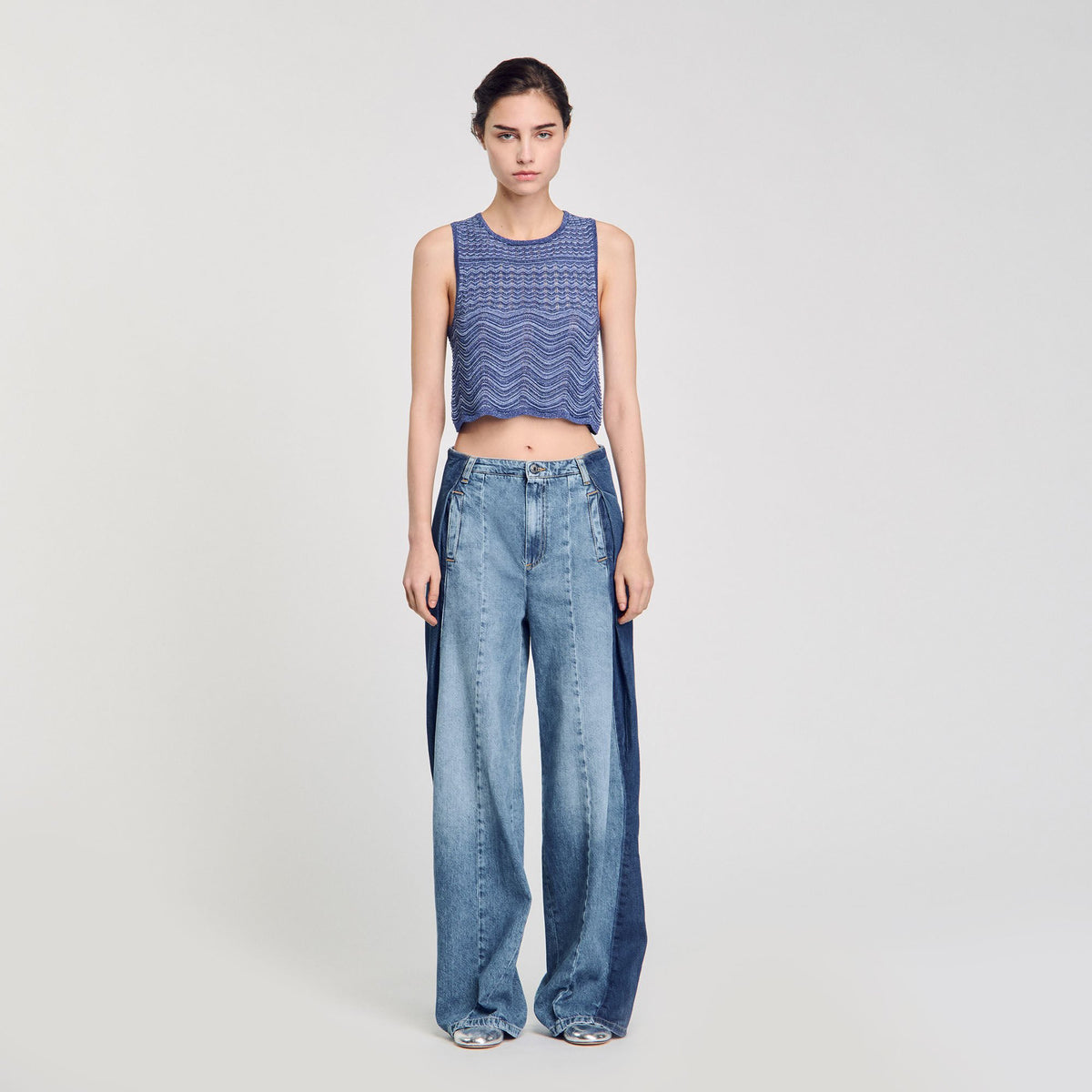 Glitter knit sweater | Sandro