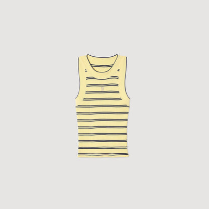 Striped knit vest top | Sandro