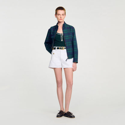 Two-tone knit vest top | Sandro