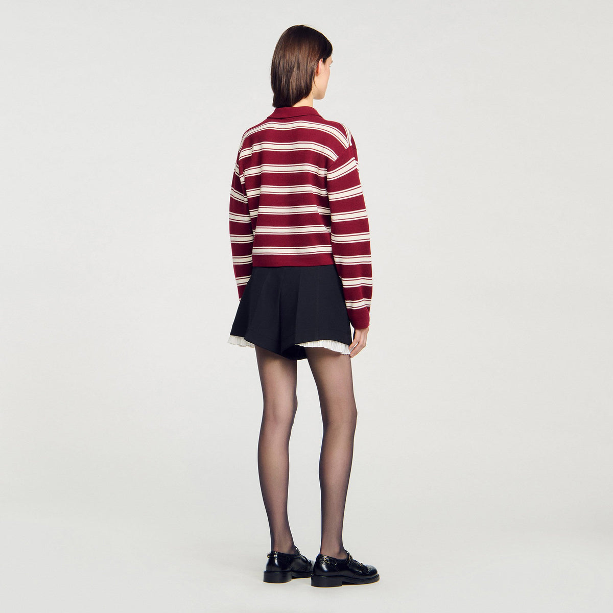 Striped polo sweater | Sandro