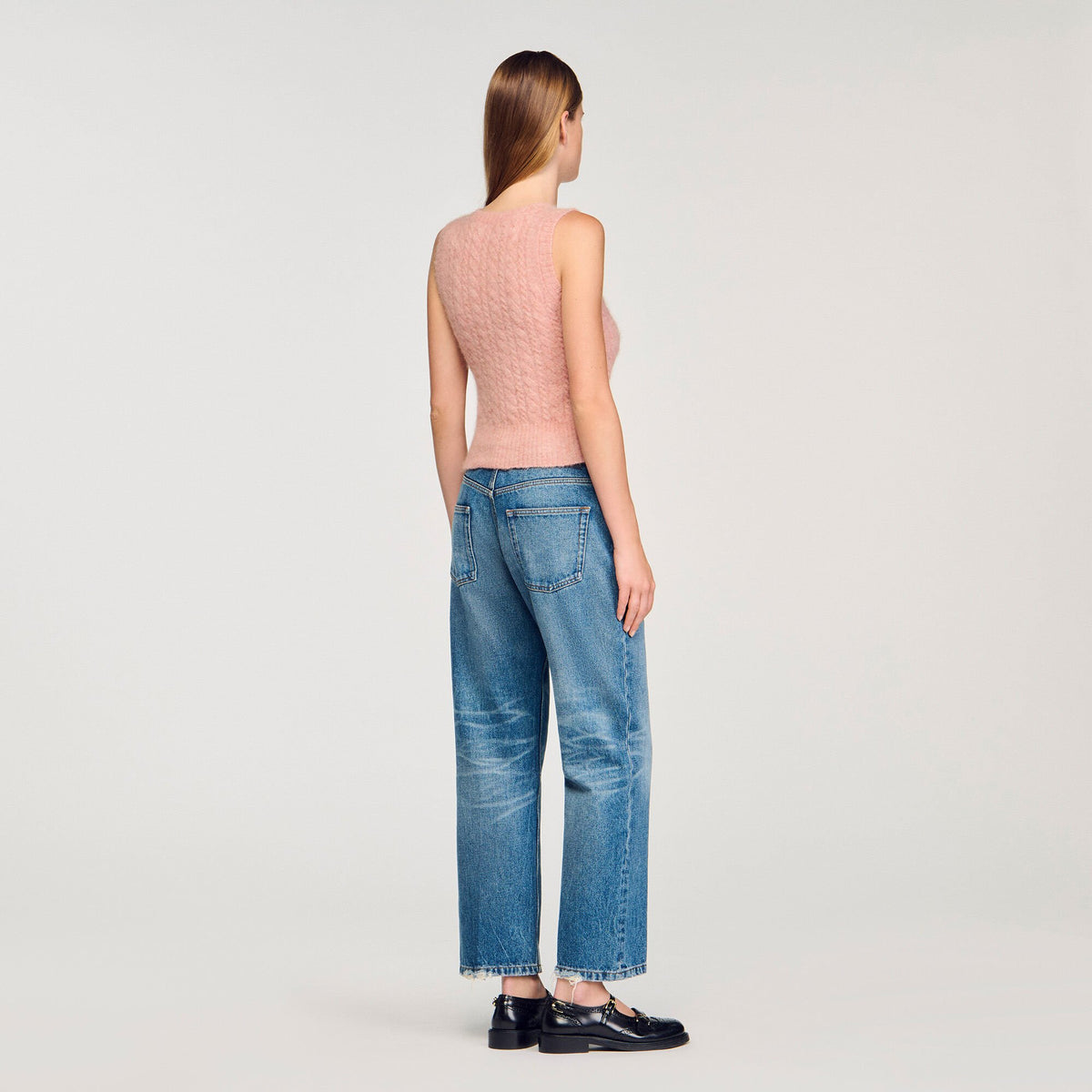 Twisted sleeveless sweater | Sandro