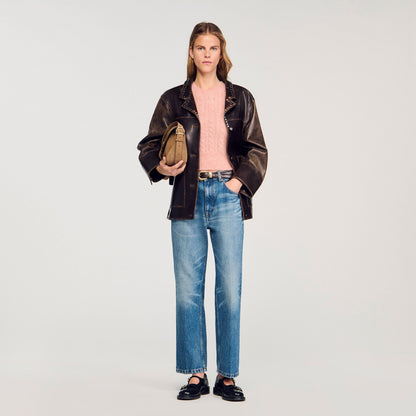 Twisted sleeveless sweater | Sandro