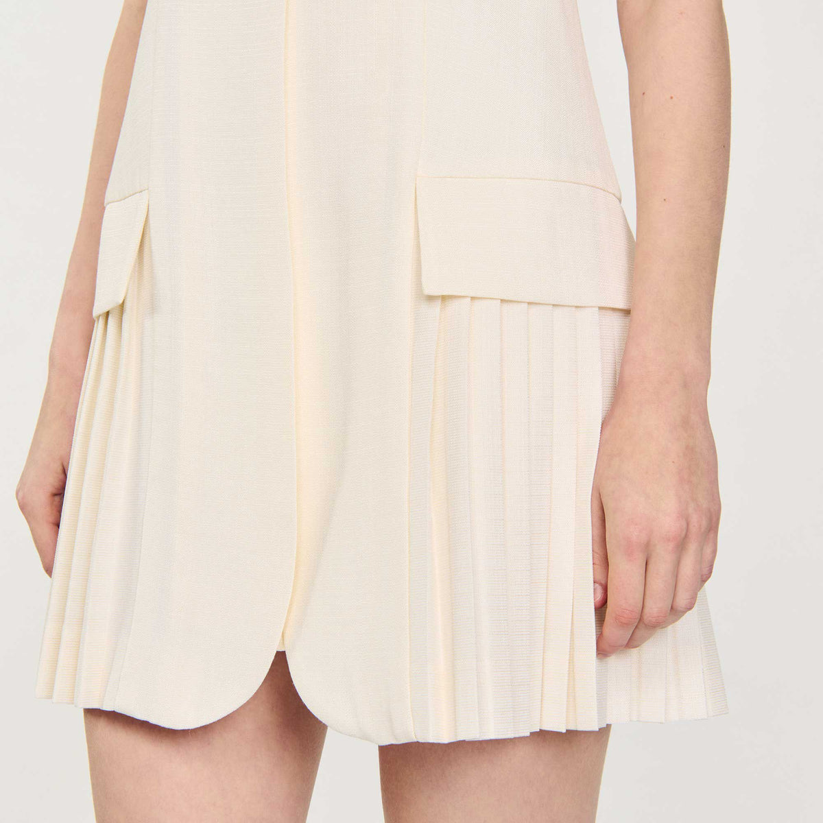 Mini pleated suit dress | Sandro