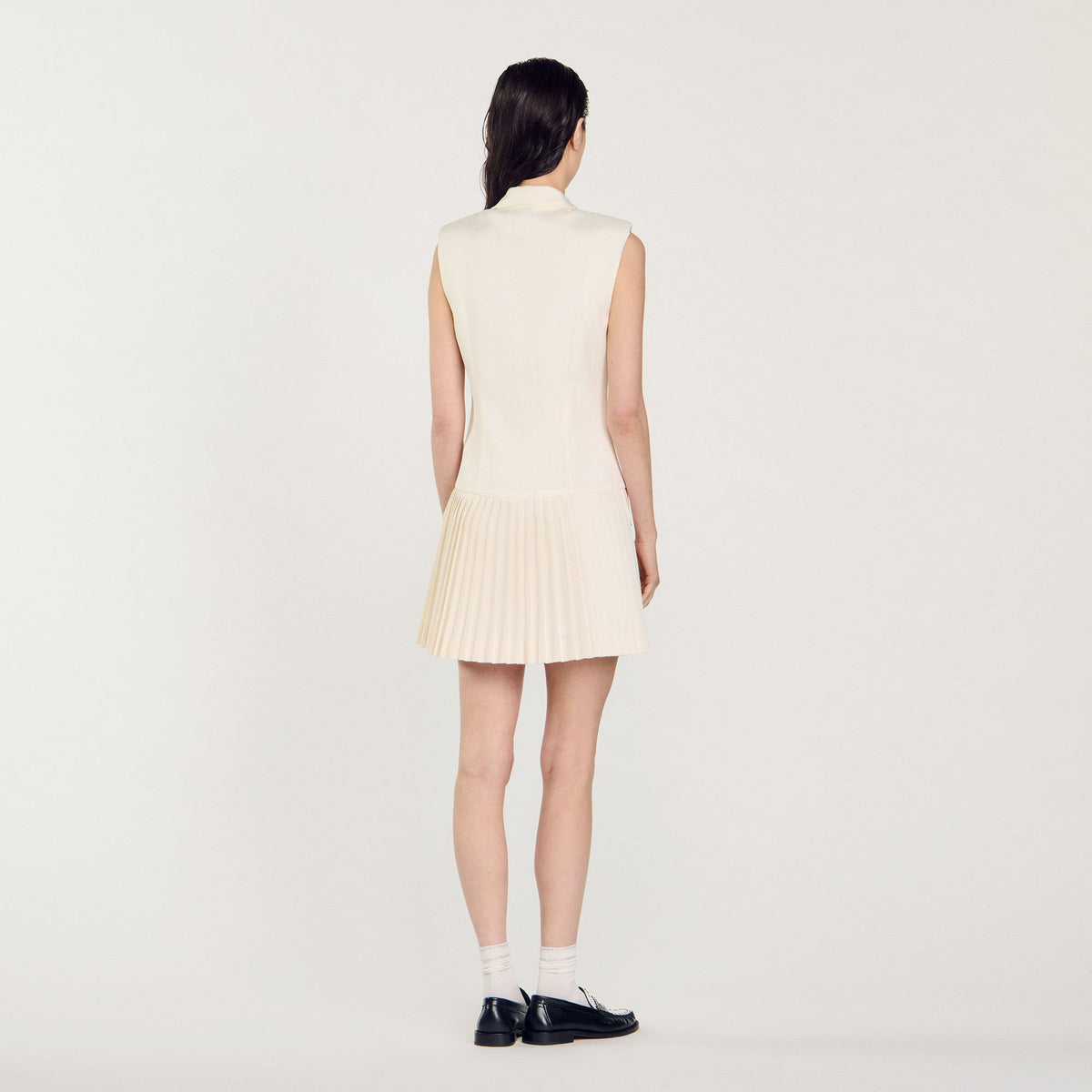 Mini pleated suit dress | Sandro