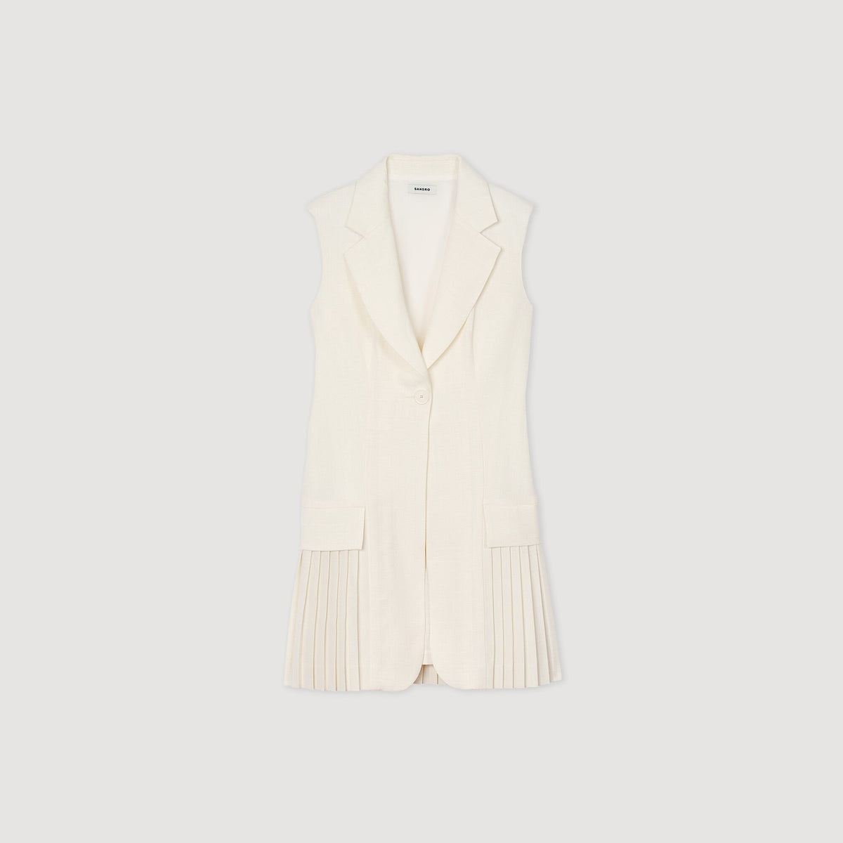 Mini pleated suit dress | Sandro
