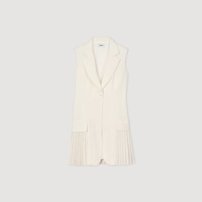 Mini pleated suit dress | Sandro