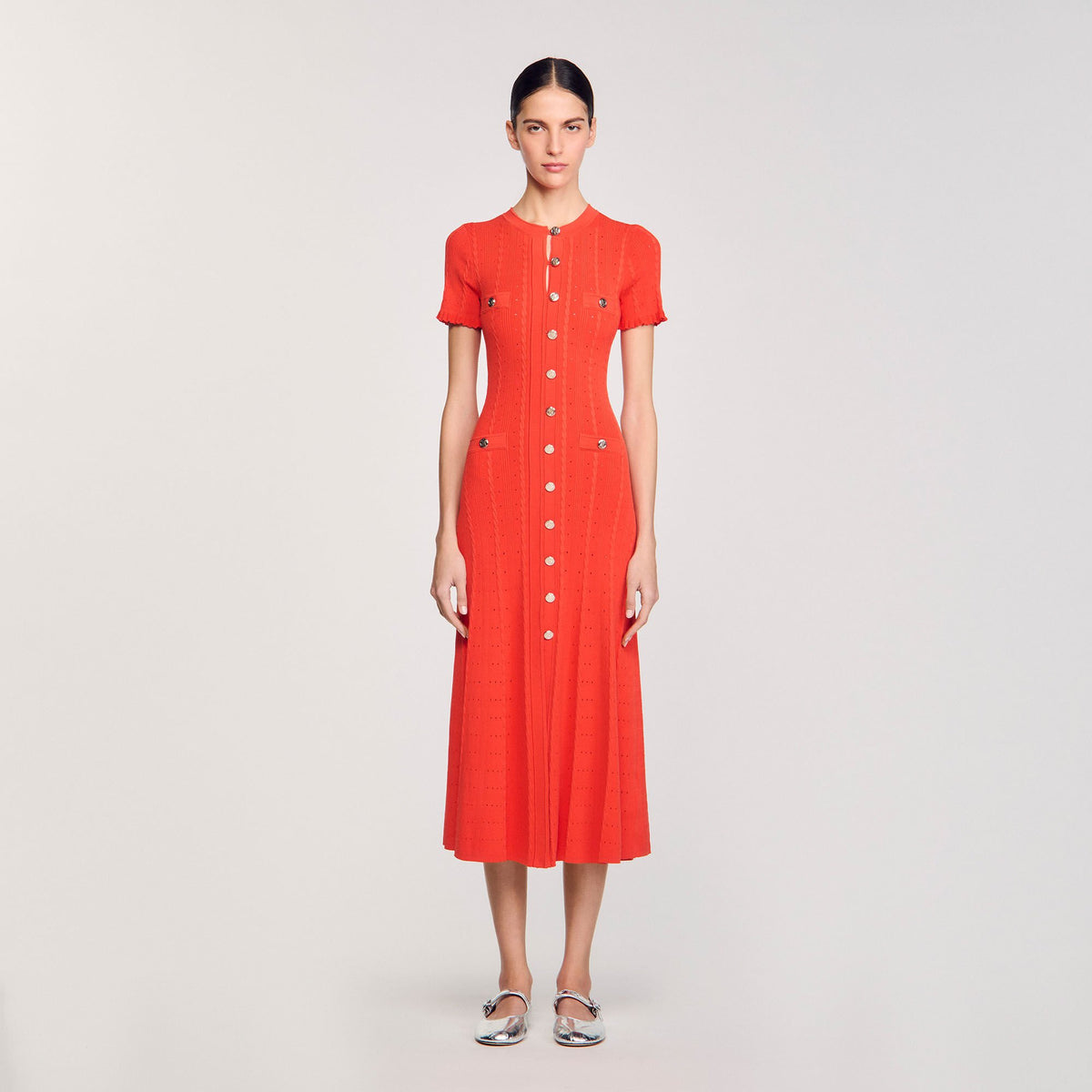 Knit maxi dress | Sandro